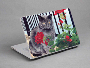 Cat Laptop decal Skin for HP Pavilion x360 14-ba009tx 50502-656-Pattern ID:655
