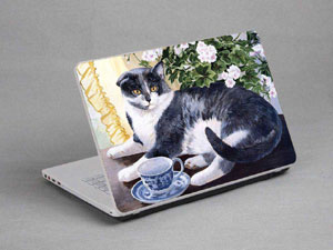Cat Laptop decal Skin for TOSHIBA Satellite C660-2Q8 6142-663-Pattern ID:662