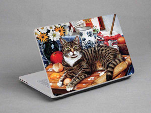 Cat Laptop decal Skin for ACER Aspire V3-572G-70TA 15847-664-Pattern ID:663