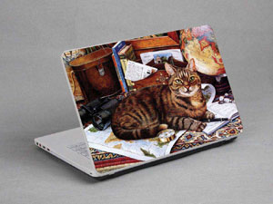 Cat Laptop decal Skin for FUJITSU CELSIUS H910 1773-674-Pattern ID:673