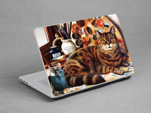 Cat Laptop decal Skin for MSI GT80S 6QE TITAN SLI HEROES SPECIAL EDITION 10779-684-Pattern ID:683