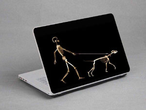 People and dogs, skeletons. Laptop decal Skin for GATEWAY NV56R06u 1862-687-Pattern ID:686