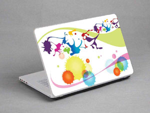 Colored balls, stripes Laptop decal Skin for HP 15-g063nr 11013-744-Pattern ID:743
