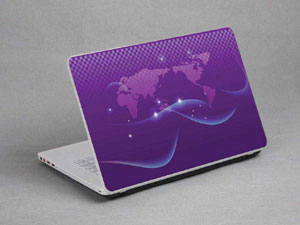 world map Laptop decal Skin for HP 15-r011dx 11014-746-Pattern ID:745