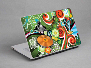 Music Festival Laptop decal Skin for DELL Inspiron 15 3000 Series 15-3558 11078-758-Pattern ID:757
