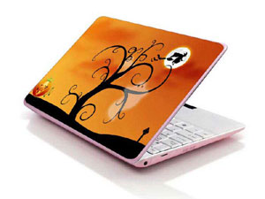 Halloween, Pumpkin, Laptop decal Skin for MSI GE72 6QL 10764-906-Pattern ID:K136