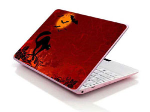 Halloween, Pumpkin, Laptop decal Skin for MSI GE72 6QL 10764-910-Pattern ID:K140