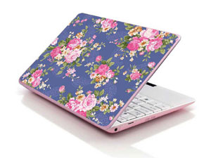 vintage floral flower floral Laptop decal Skin for MSI GE72 6QL 10764-943-Pattern ID:K173
