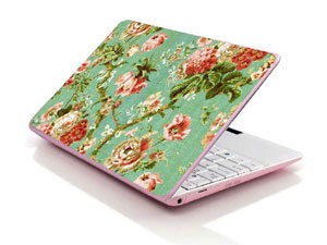 vintage floral flower floral Laptop decal Skin for MSI GE72 6QL 10764-947-Pattern ID:K177