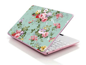 vintage floral flower floral Laptop decal Skin for MSI GE72 6QL 10764-963-Pattern ID:K193
