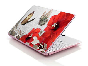 vintage floral flower floral Laptop decal Skin for MSI GE72 6QL 10764-966-Pattern ID:K196