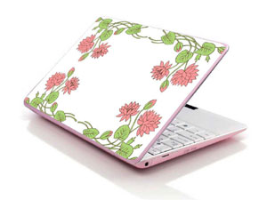 vintage floral flower floral Laptop decal Skin for MSI GE72 6QL 10764-978-Pattern ID:K208