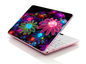 Colored flowers, painted floral Laptop decal Skin for ASUS ROG GL553VE 10867-1079-Pattern ID:K309