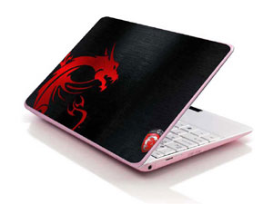 Dragon red Msi logo game Laptop decal Skin for HP 14-ac105nx 38882-1241-Pattern ID:K471