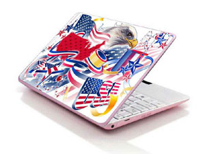American flag Laptop decal Skin for TOSHIBA Satellite L655D-S5093 9613-823-Pattern ID:K53