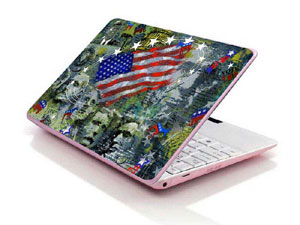American flag painting art Laptop decal Skin for MSI GX630-037CA 3161-824-Pattern ID:K54
