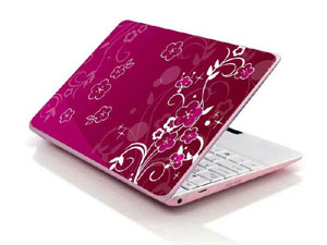 Vintage Flowers floral Laptop decal Skin for CLEVO W655SF 9330-842-Pattern ID:K72