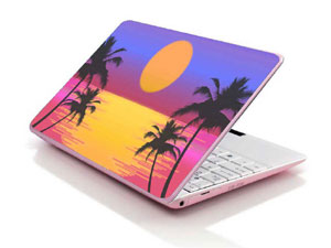 beach,ocean,water,sun,palm,nature,Sea Laptop decal Skin for HP 14-r032tu 37664-2811-Pattern ID:Z1419