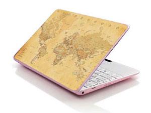 world Map Laptop decal Skin for GIGABYTE G5 KE 32186-2926-Pattern ID:Z1534