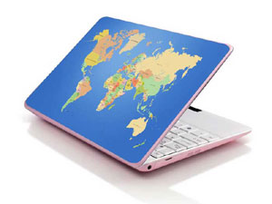 world Map Laptop decal Skin for HP COMPAQ Presario CQ 61-410 12211-2931-Pattern ID:Z1539