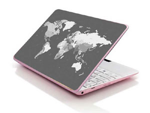 world Map Laptop decal Skin for HP 14-d012tx 36943-2932-Pattern ID:Z1540