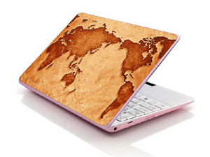 world Map Laptop decal Skin for HP Pavilion 15-cs2005nc 48169-2941-Pattern ID:Z1549