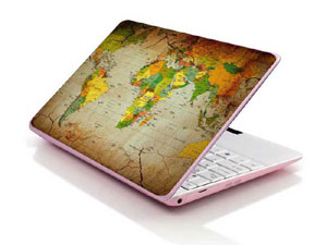 world Map Laptop decal Skin for HP Pavilion 15-cs0040nb 47602-2942-Pattern ID:Z1550