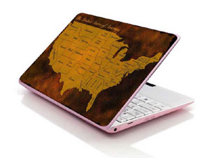 Map american united states Laptop decal Skin for LENOVO Essential G710 7835-2949-Pattern ID:Z1557