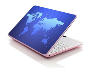 world Map Laptop decal Skin for HP Pavilion x360 14-dh0023nl 51581-2951-Pattern ID:Z1559