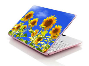 sunflower,nature,helianthus,flowers,floral yellow blue sky cloud Laptop decal Skin for HP EliteBook x360 1020 G2 Notebook PC 11283-3026-Pattern ID:Z1634