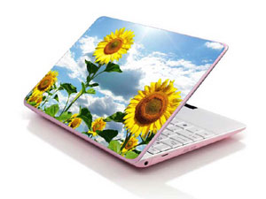 sunflower,nature,helianthus,flowers,floral yellow blue sky cloud Laptop decal Skin for HP EliteBook x360 1020 G2 Notebook PC 11283-3036-Pattern ID:Z1644