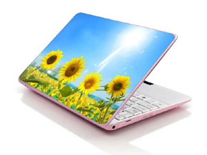 sunflower,nature,helianthus,flowers,floral yellow blue sky cloud Laptop decal Skin for TOSHIBA Satellite C50-BST2NX3 9937-3037-Pattern ID:Z1645