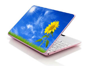 sunflower,nature,helianthus,flowers,floral sun yellow blue sky cloud Laptop decal Skin for MSI WT70-2OL 53831-3040-Pattern ID:Z1648