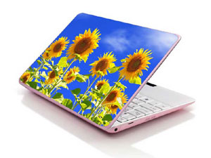 sunflower,nature,helianthus,flowers,floral yellow yellow blue sky cloud Laptop decal Skin for HP 17-by2008nb 29975-3043-Pattern ID:Z1651