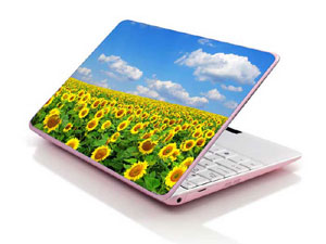 sunflower,nature,helianthus,flowers,floral yellow blue sky cloud Laptop decal Skin for MSI GT72VR Dominator Pro-450 53683-3045-Pattern ID:Z1653