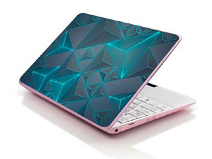 Z1775-iangles-neon-turquoise-teal-geometric-pattern Laptop decal Skin for GATEWAY NV5615u 1861-3167-Pattern ID:Z1775