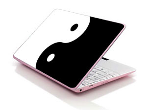 yin and yang black white Laptop decal Skin for MSI GE62 6QF Apache Pro 52786-4691-Pattern ID:Z3454