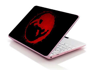 Yin and Yang red Laptop decal Skin for HP 14-ck0023tu 36482-4712-Pattern ID:Z3475