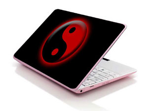 Yin and Yang black and red Laptop decal Skin for GATEWAY NV5215u 1838-4725-Pattern ID:Z3488