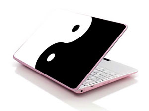 Black and white Yin and Yang Laptop decal Skin for HP Pavilion x360 14-dh0036nl 51627-4739-Pattern ID:Z3502