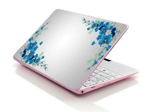 flower purple floral Laptop decal Skin for HP 15-gw0123od 41401-2104-Pattern ID:Z743