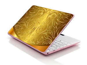 golden Laptop decal Skin for LENOVO Essential G710 7835-2123-Pattern ID:Z762