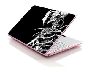 Skeleton, Halloween, Horror,skull,skeletal Laptop decal Skin for HP Pavilion x360 14-dh0742nd 51794-2254-Pattern ID:Z893