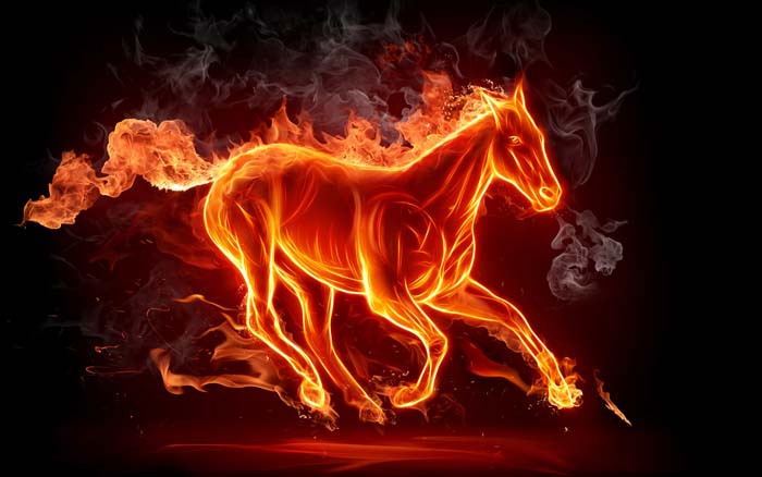 Fire Horse Mouse pad for TOSHIBA Satellite P740-ST6N01 
