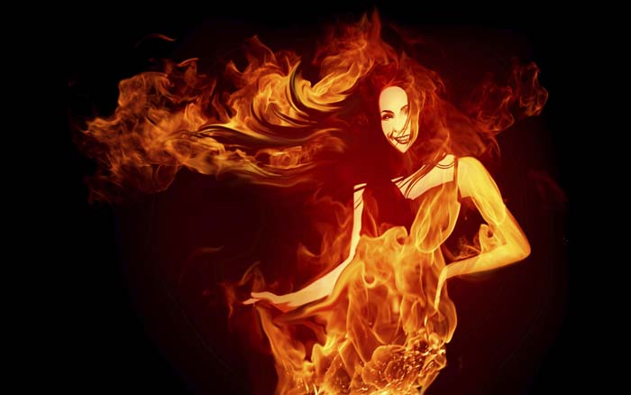 Flame Woman Mouse pad for ACER Aspire S3-951-6675 