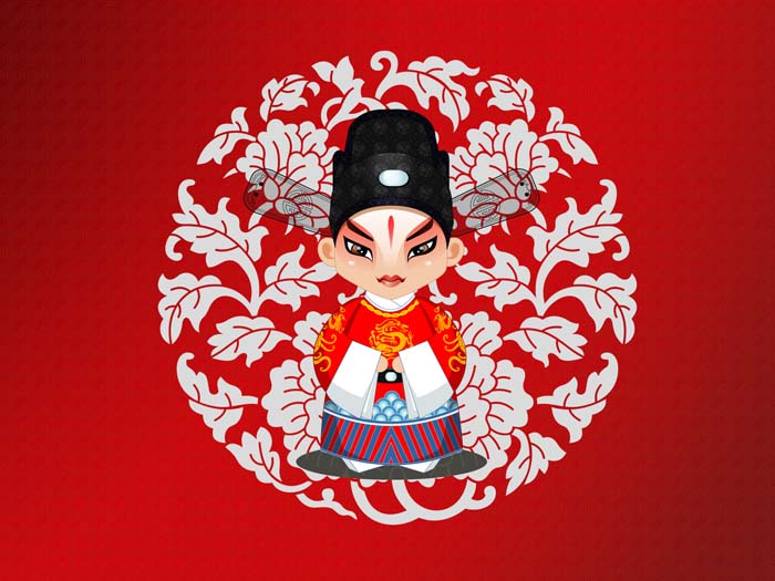 Red, Beijing Opera,Peking Opera Make-ups Mouse pad for TOSHIBA Satellite C660-119 