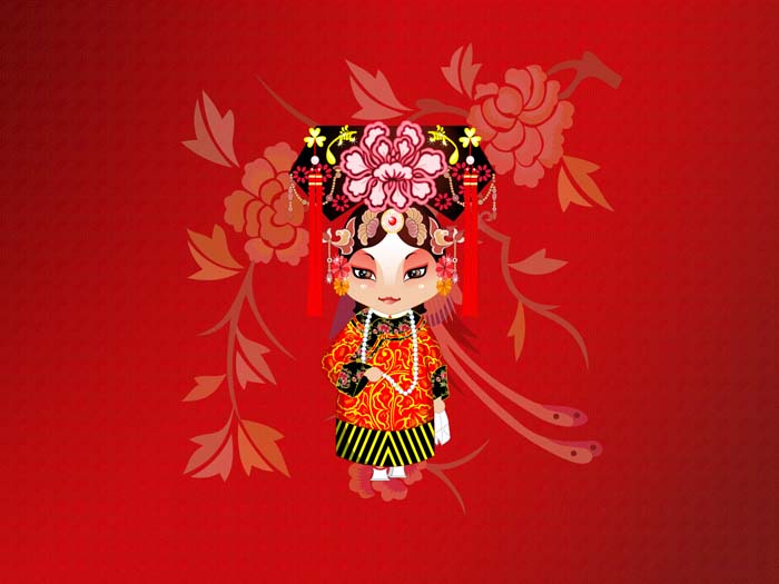 Red, Beijing Opera,Peking Opera Make-ups Mouse pad for ACER Aspire V5 Series V5-571P-6609 
