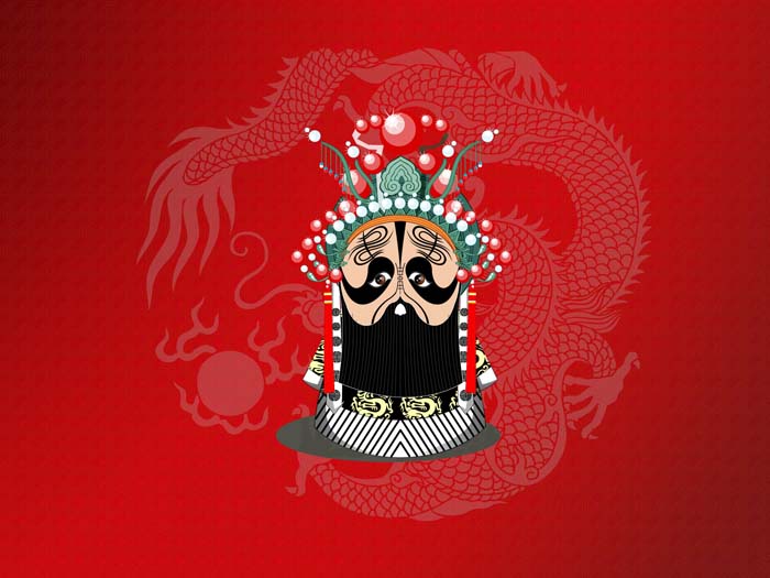 Red, Beijing Opera,Peking Opera Make-ups Mouse pad for DELL Inspiron 14 7460 