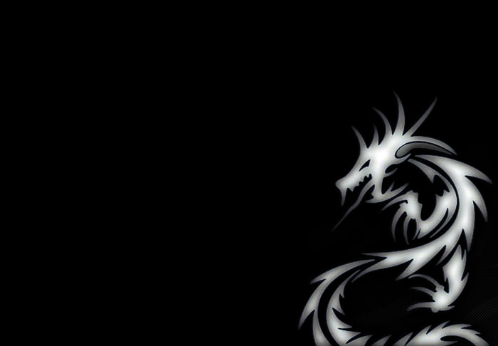 Black and White Dragon Mouse pad for ASUS X54C-BBK3 