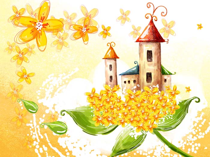 Flowers Castles floral Mouse pad for SAMSUNG ATIV Book 9 Lite NP905S3G-K02PT 